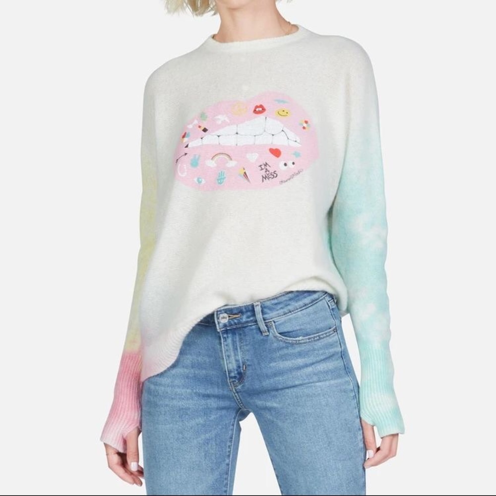 ISO Lauren Moshi “Ladona Elements Lip” Sweater